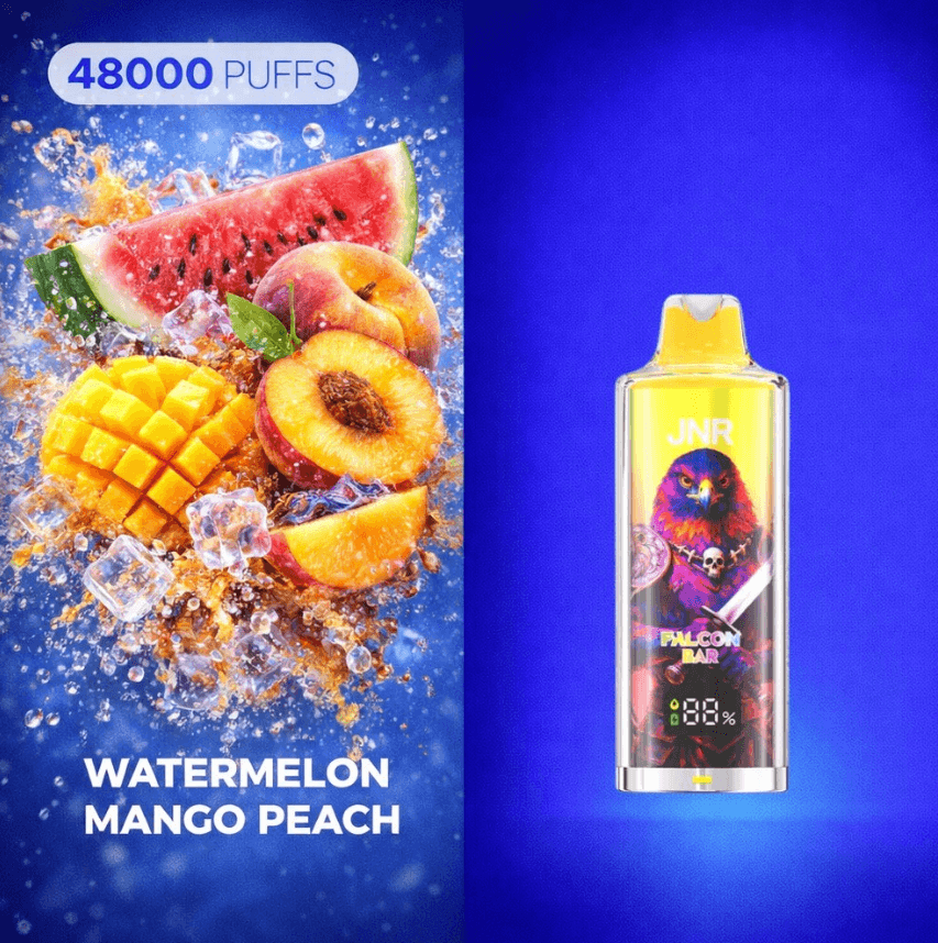 JNR Falcon Bar 48000 puffs 20mg Watermelon Mango Peach Disposable Vape