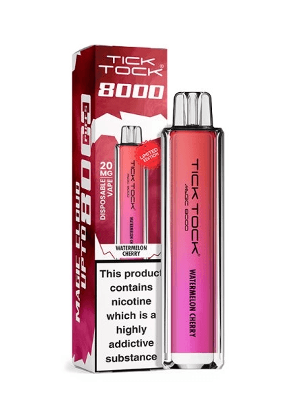 Tick Tock 8000 puffs 20mg Watermelon Cherry Disposable Vape