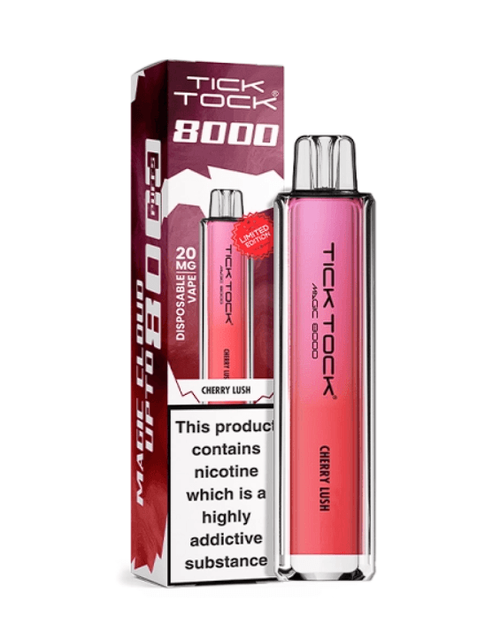 Tick Tock 8000 puffs 20mg Cherry Lush Disposable Vape