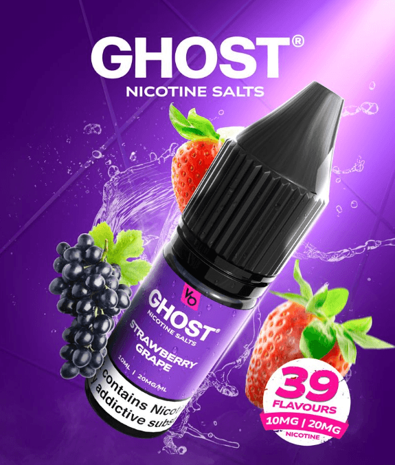 Ghost Nic Salt Strabwerry Grape 10mg 10ml E-liquid