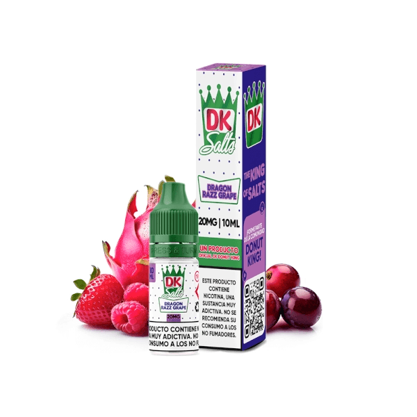Nic Salts Donut King Dragon Razz Grape 10mg 10ml E liquid