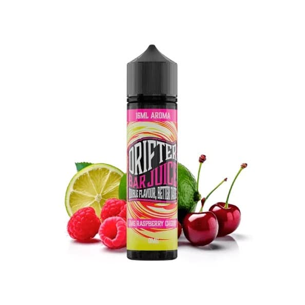 Prefilled Juice Sauz Drifter Bar Lime Raspberry Cherry Nic Salt 20mg 60ml E liquid
