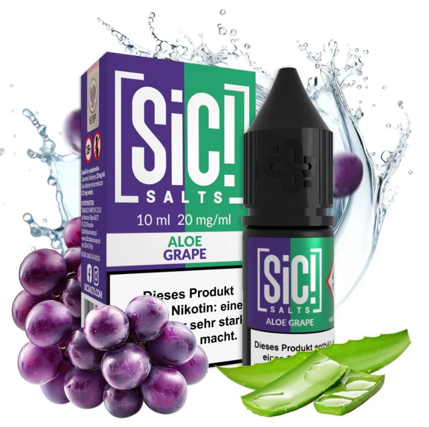 Nic Salt Sic! Aloe Grape 20mg 10ml E liquid