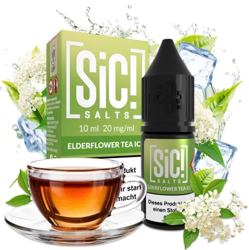 Nic Salt Sic! Elderflower Tea Ice 20mg 10ml E liquid