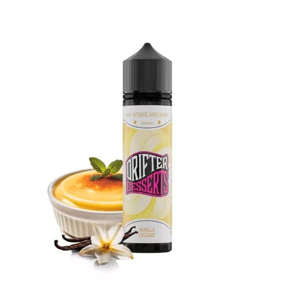 Prefilled Drifter Bar Desserts Vanilla Custard Nic Salt 20mg 60ml E liquid