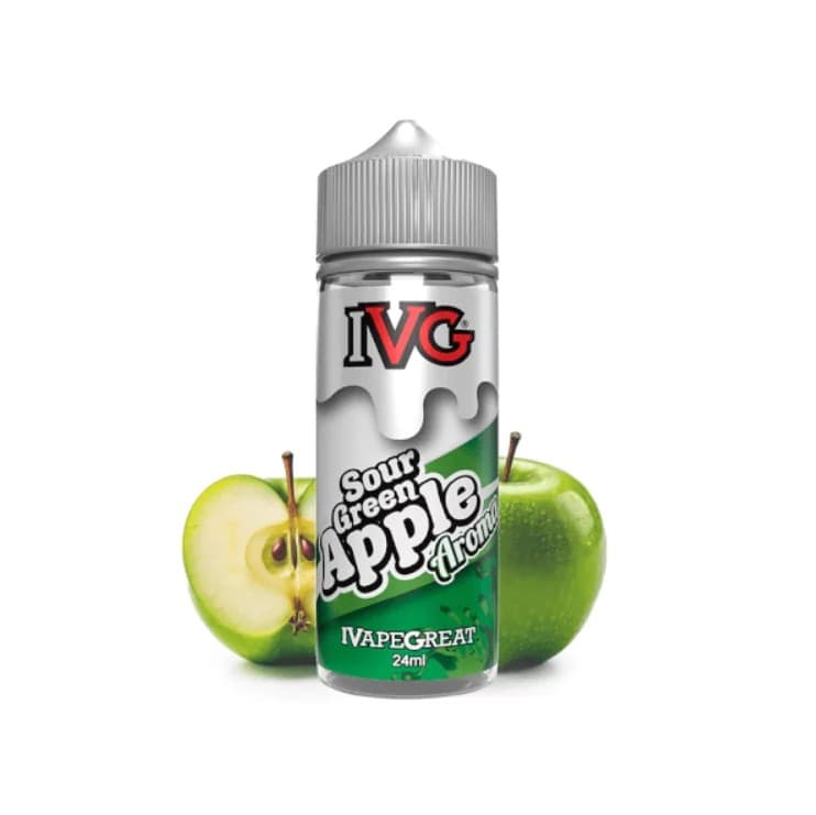 Prefilled IVG Sour Green Apple 3mg 120ml 60/40 Nicotine E-liquid