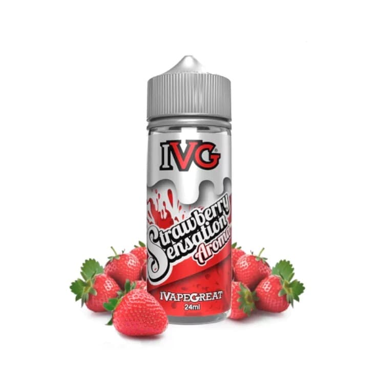 Prefilled IVG Strawberry Sensations 6mg 120ml 60/40 Nicotine E-liquid