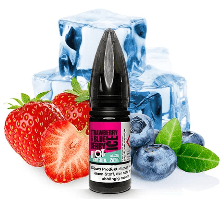 Riot NicSalt Baredtn Strawberry Blueberry Ice 10ml 20mg E-liquid